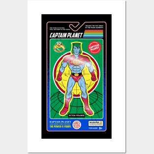 Captain planet action figures Posters and Art